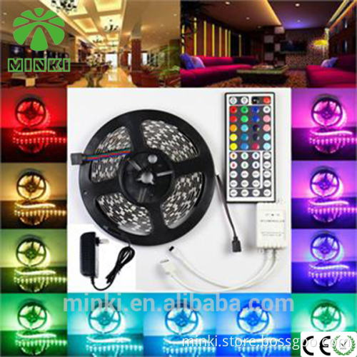 CE RohsRGB 5050 300LED SMD Flexible Light Strip & 24/44 Key IR &12V 2A Power Supply led strip light